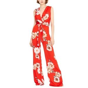 NWT MISA Los Angeles Kimora Poppy Floral Jumpsuit